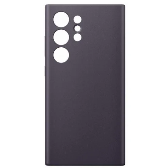 Cover Samsung S24 Ultra Vegan Leather Case &ndash; Dark Violet